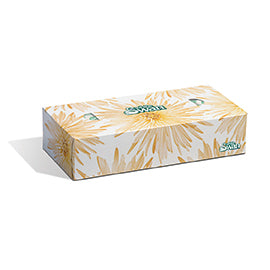 White Swan 2-Ply Facial Tissue, 100 Sheets per Box, Case of 30 Boxes