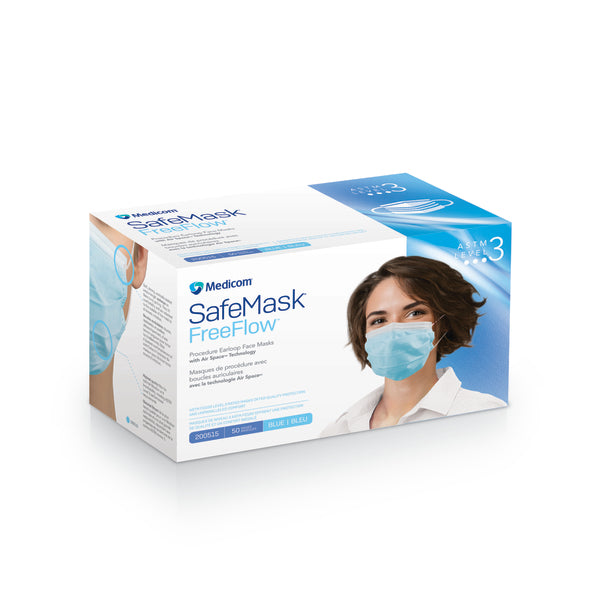 Medicom Free Flow Mask Blue Level 3 Fog Free