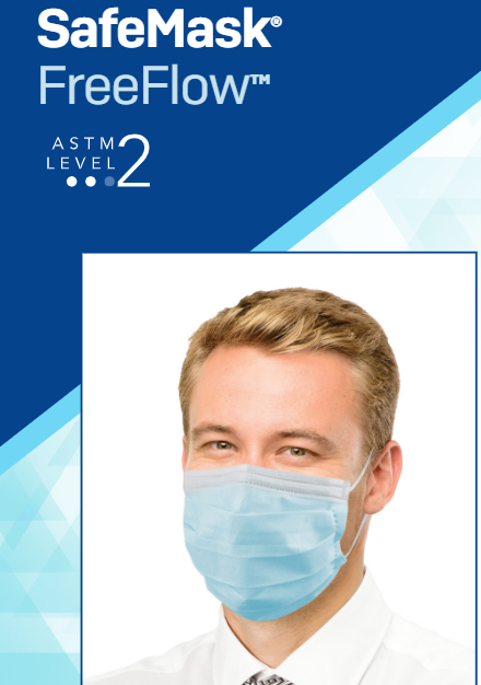 Medicom Free Flow Mask Blue Level 2 Fog Free