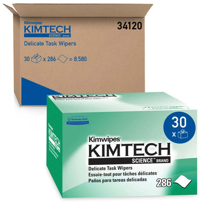 Kimwipes™ 8.2" x 4.4" Delicate Task Wipers, 1-Ply 34120